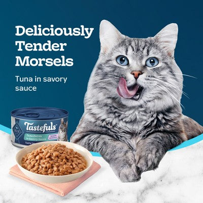 Blue Buffalo Tastefuls Tuna Entree in Gravy Morsels Wet Cat Food - 3oz