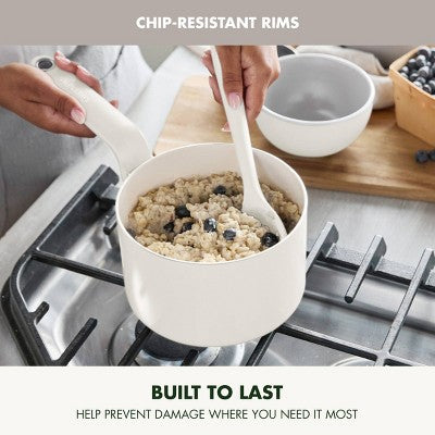 GreenPan Rio Advanced 16pc Ceramic Nonstick Cookware Set Cream (LOCAL PICKUP ONLY)