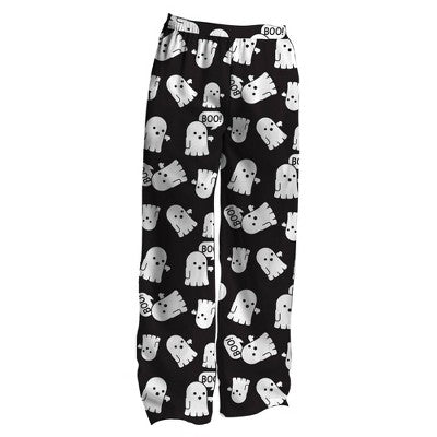 Men's Ghosts Knit Pajama Pants - Black S