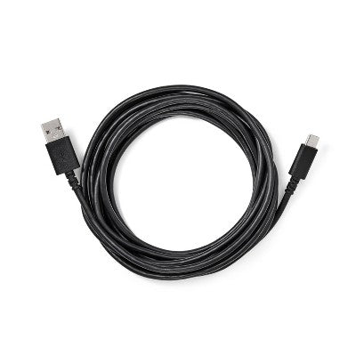 10' USB-A to USB-C Cable - dealworthy Black