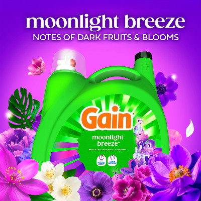 Gain Moonlight Breeze HE Deep Cleaning Concentrated Liquid Laundry Detergent 100 Loads - 132 fl oz