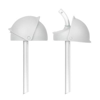 Boon NURSH Straw Conversion Top - 2pk: BPA-Free, Silicone, Flip-Top Lid