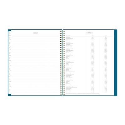 Rhi James for Blue Sky Weekly/Monthly Planner 15 Month Wirebound 8.5"x11" Solid - Indigo