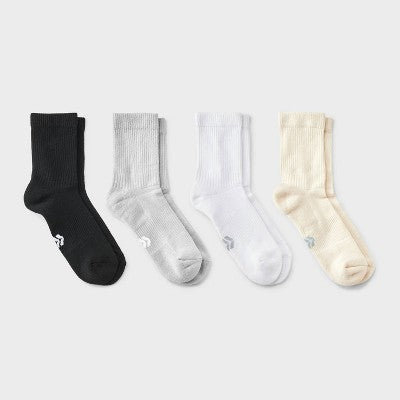 Women's Wardrobe Colored Mid Crew Socks - All In Motion Multi Color