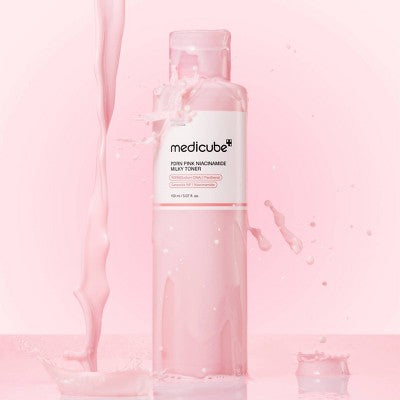medicube PDRN Pink Niacinamide Milky Toner Korean Skincare - 5.07 fl oz: Moisturizing, Skin Tone Improvement, Pore Reduction