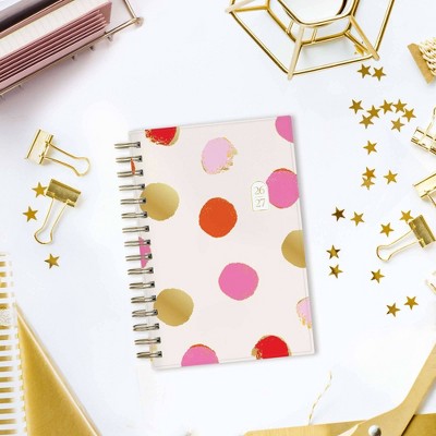 Rhi James for Blue Sky Daily/Monthly Planner 15 Month Wirebound 5"x8"" Printed - Cream Dot