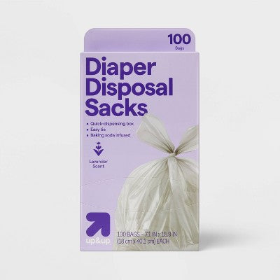 Disposable Diaper Bag Sack 100ct - up&up