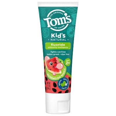 Tom's of Maine Watermelon Wiggle Kids Toothpaste with Fluoride - 5.1oz