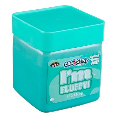 Cra-Z-Slimy I'm Fluffy Teal Slime Jar 7.8oz