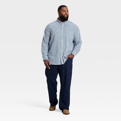 Men's Big & Tall Oxford Button-Down Shirt Goodfellow&Co Blue 4XLT