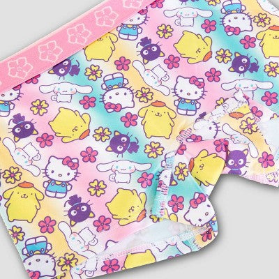 Girls' Hello Kitty & Friends 4pk Underwear - 10: Boxer Briefs, Knit Fabric, Classic Rise