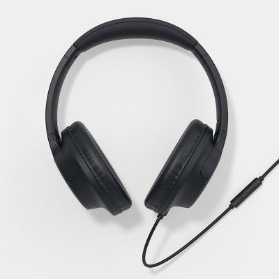 Premium Over-Ear Folding Wired Headphones - heyday Black