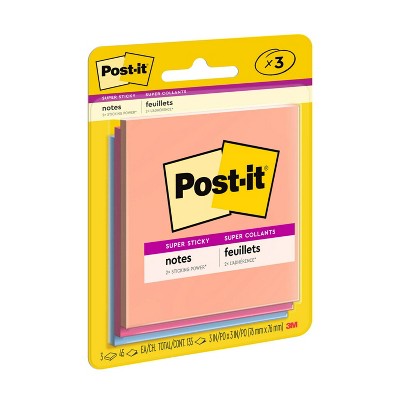 Post-it 3pk Super Sticky Summer Joy