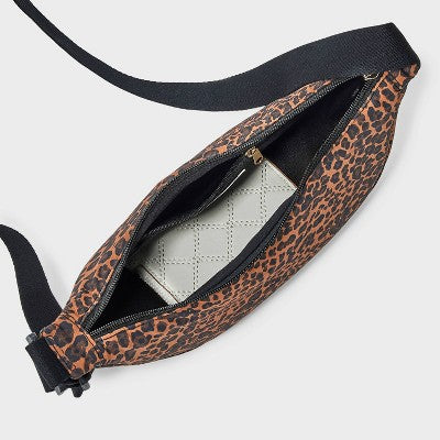 Essential Crescent Sling Crossbody Bag - Universal Thread Leopard
