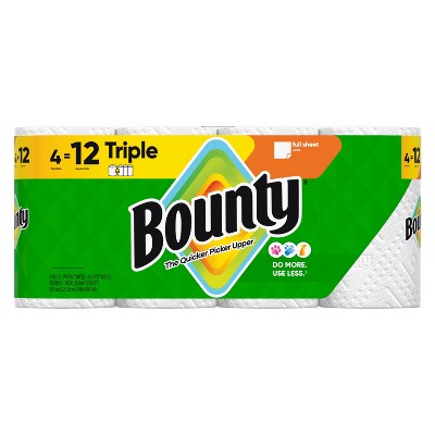 Bounty Full Sheet Paper Towels - 4 Triple Rolls (LOCAL PICKUP ONLY)