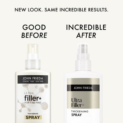 John Frieda UltraFiller+ Thickening Volumizing Spray - 5 fl oz: No Fragrance Added, Vegan, For Fine Hair