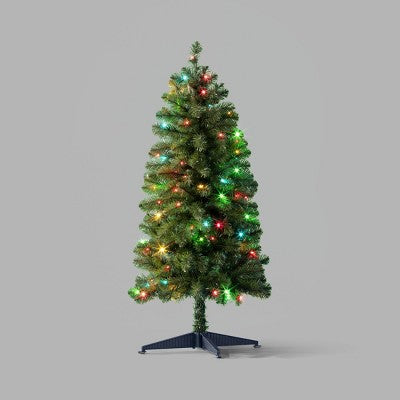 4' Alberta Spruce LED Pre-Lit Artificial Christmas Tree Bicolor Concave Lights with Twinkle - Wondershop (LOCAL PICKUP ONLY)