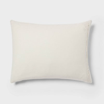 Full/Queen Geo Matelasse Duvet Cover and Sham Set Khaki/Ivory - Threshold: Woven Jacquard, Cotton Blend, OEKO-TEX Certified