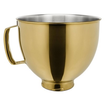 KitchenAid 5qt Radiant Gold Colorfast Finish Stainless Steel Bowl - KSM5SS