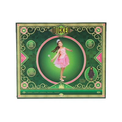 Wicked Deluxe Glinda Pink Bubble Dress Up Set Sized 4-6x