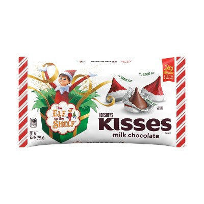 HERSHEY'S KISSES Christmas Chocolate Elf on the Shelf Laydown Bag - 9.5oz