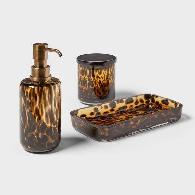 Colored Glass Tortoise Soap Pump - Threshold