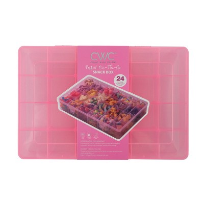 Cook With Color Snack Box with Adjustable Dividers Pink