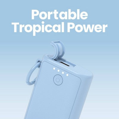GEMS Portable Outdoor 6000mAh Power Bank - Light Blue