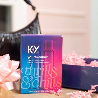 K-Y Yours + Mine Couples Personal Lube - 3 fl oz/2ct
