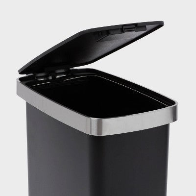 45L Slim Resin Step Trash Can with Stainless Band - Brightroom (LOCAL PICKUP ONLY)