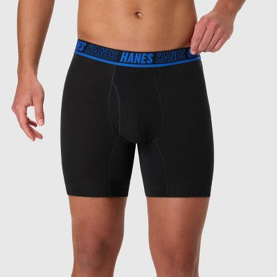 Hanes Men's Anti-Chafe X-Temp Boxer Briefs 3pk - Black L
