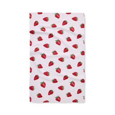 Geometry Kitchen Tea Towel Berry Cute