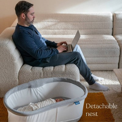 HALO Innovations BassiNest Connected Swivel Sleeper 3.0 Smart Baby Bassinet - Gray (LOCAL PICKUP ONLY)