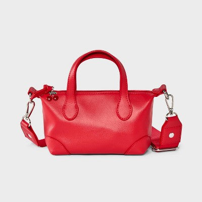Girls' Mini Satchel Crossbody Bag - art class Red