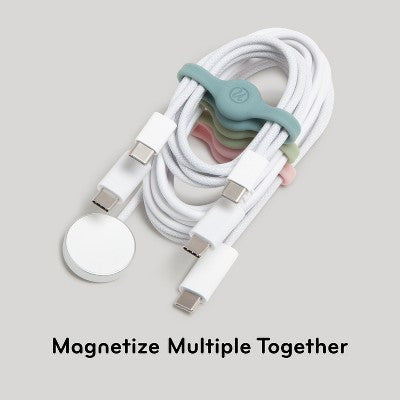 U Brands 3ct Silicone Magnetic Cord Bands