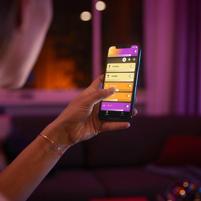 2pk Philips Hue A19 60W Light Bulbs: LED, Dimmable, 800 Lumens, Google Home & Apple HomeKit Compatible, Energy Star Certified