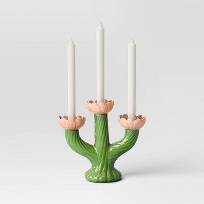 Easter Flower Ceramic Candelabra - Threshold