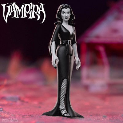 Super 7 ReAction Plan 9 From Outer Space Vampira Grayscale Action Figure