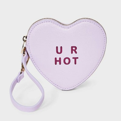 Conversation Heart Wristlet - A New Day Purple