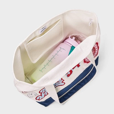 Unwell Handle Tote Bag - Blue