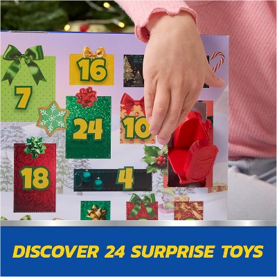 Paw Patrol Holiday Rescue 2025 Advent Calendar, 24 Surprise Toys Figures, Miniature Vehicles & Accessories, Kids Toys for Boys & Girls Ages 3 and Up