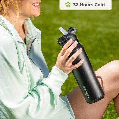 Reduce 32oz Hydrate Pro Vacuum Insulated Stainless Steel Water Bottle Black