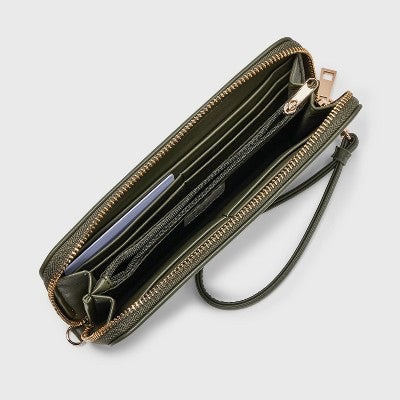 Large Around Zip Wallet - A New Day Green