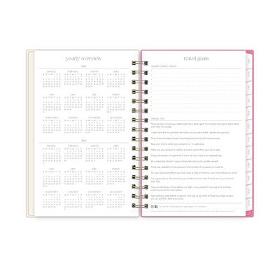Rhi James for Blue Sky Daily/Monthly Planner 15 Month Wirebound 5"x8"" Printed - Cream Dot