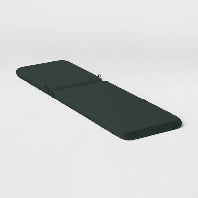 78"x22" Outdoor Chaise Lounge Cushion Fern Shower Green - Room Essentials: UV & Fade Resistant (LOCAL PICKUP ONLY)