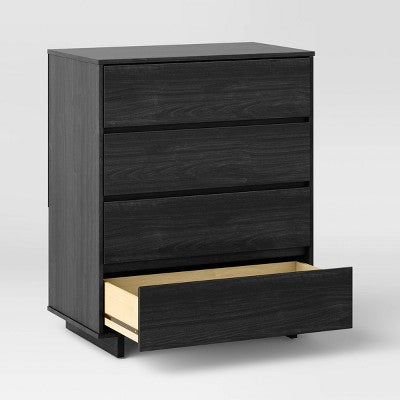 Modern 4 Drawer Dresser Black - Room Essentials (LOCAL PICKUP ONLY)