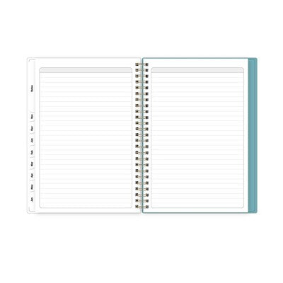 Blue Sky 5.875"x8.625" 2025-2026 Weekly/Monthly Wirebound Planner Clear Cover Tinned Light Multi
