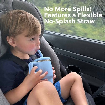 Re-Play 10oz Recycled Stainless Steel Mini Tumbler for Toddlers - Ice Blue