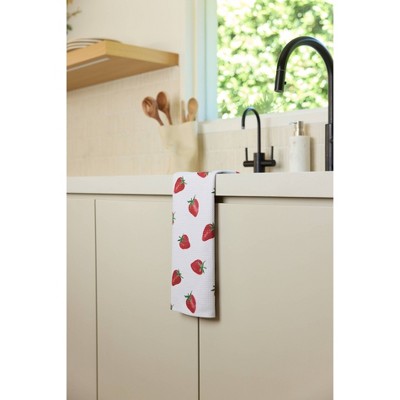 Geometry Kitchen Tea Towel Berry Cute