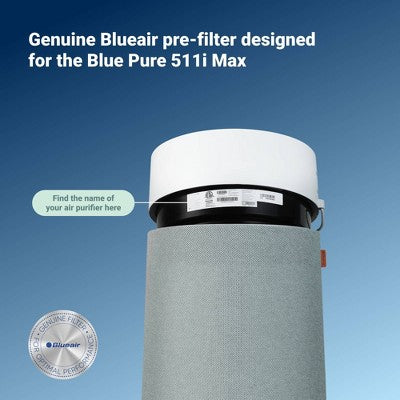 Blueair Blue Pure 511i Max Fabric Pre-Filter Limestone